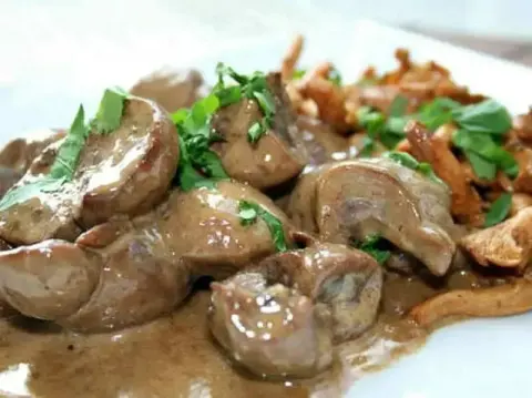 Rognons de veau à la moutarde