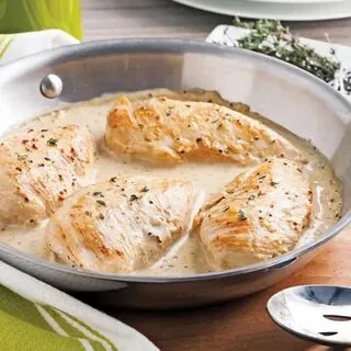 Poulet a la crème