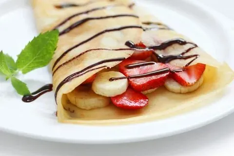 Crêpe fraise banane