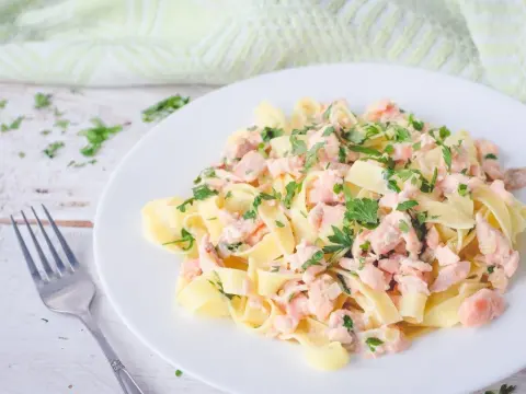 Tagliatelle saumon