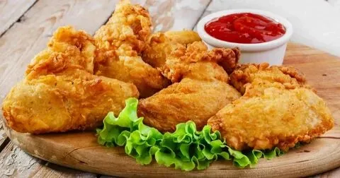 Plat chicken crispy