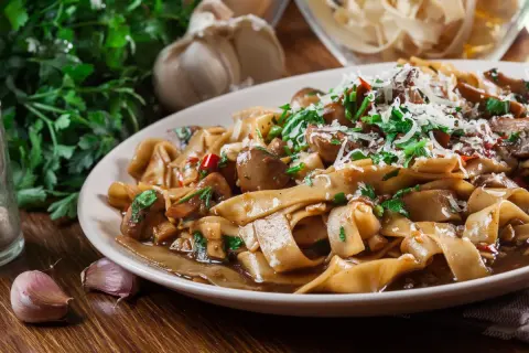 Tagliatelle poulet chompignon