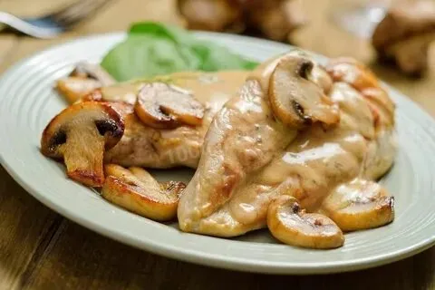 Escalope crème chompignons