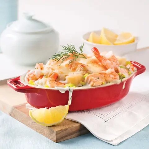 Gratin crevettes